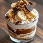 Chocolate Peanut Butter Banana Cream Trifle