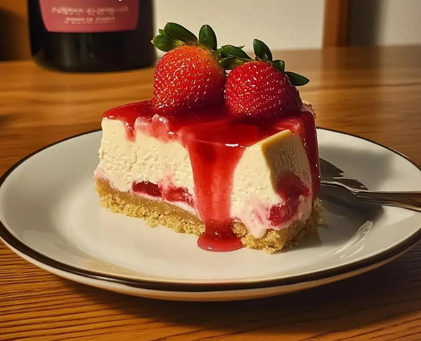 Why is my strawberry cheesecake runny?