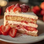 homemade strawberry cake