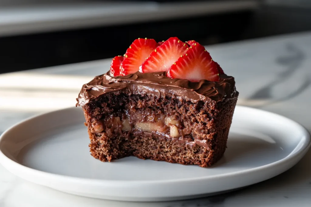 Chocolate Banana Oat Muffins