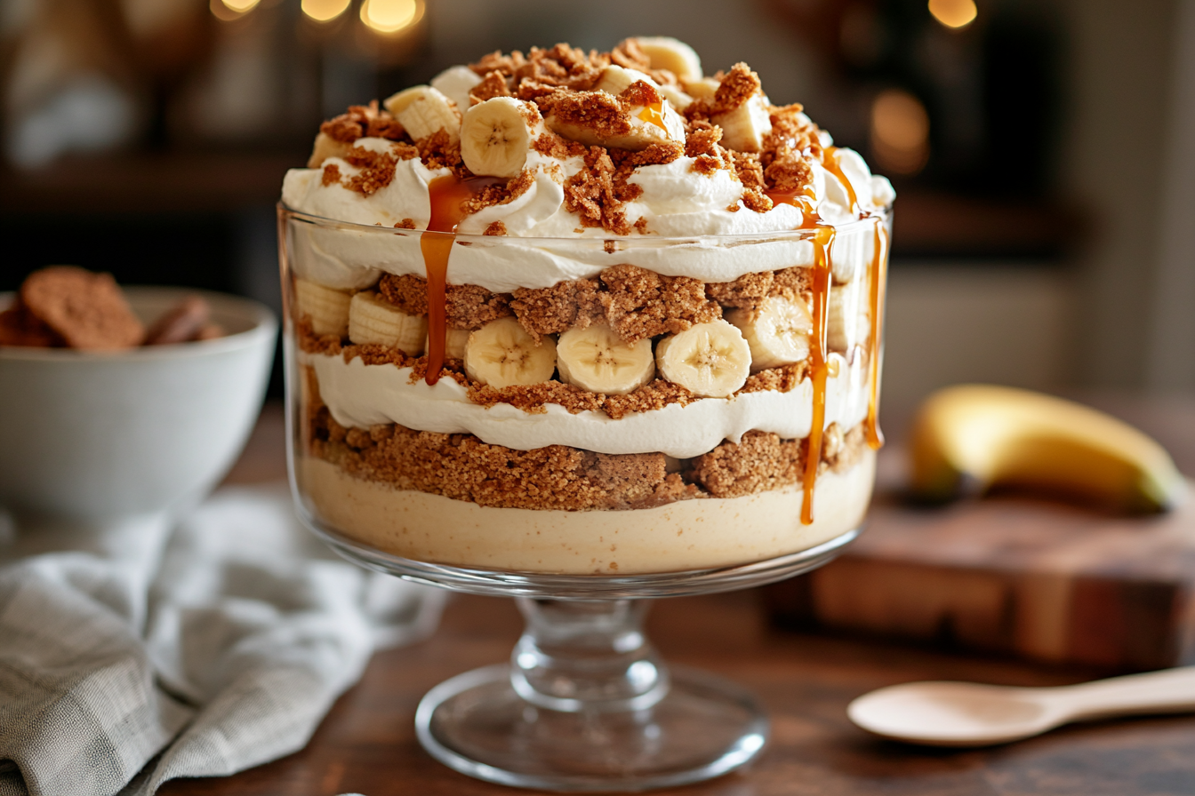 Banana Vanilla Pudding Trifle: A Delightful Family-Friendly Dessert 2 Banana Vanilla Pudding Trifle