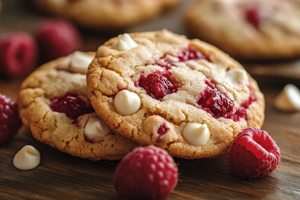 Raspberry White Chocolate Cookies