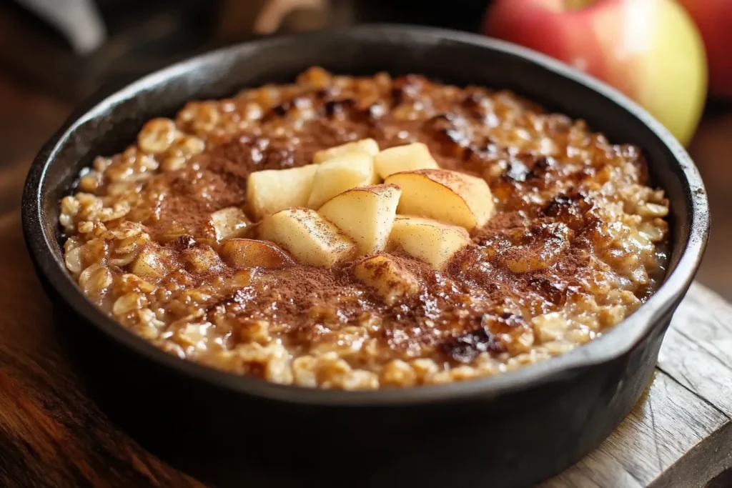 Baked Oatmeal with Apples and Cinnamon