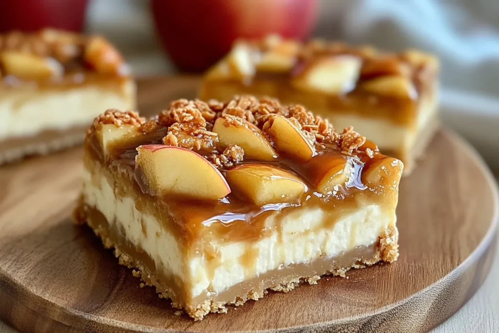 Caramel Apple Cheesecake Bars Recipe