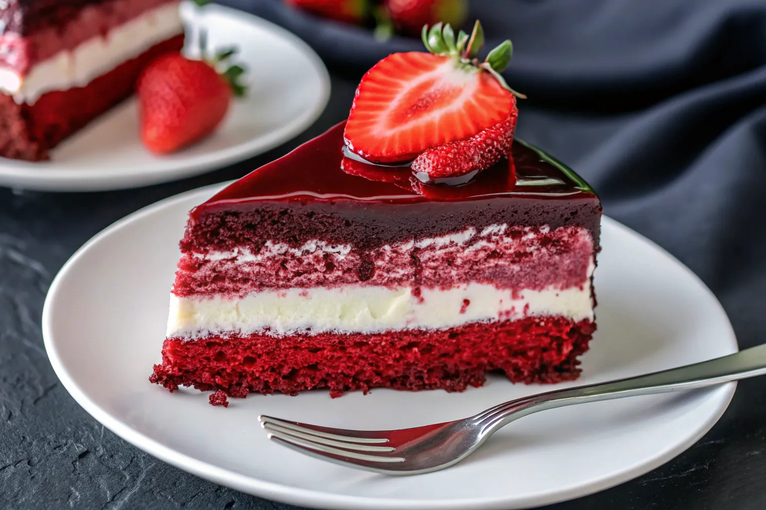 Red Velvet Strawberry Cheesecake Extravaganza: A Show-Stopping Dessert 6 Red Velvet Strawberry Cheesecake Extravaganza