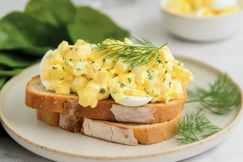 Simple Photo of Classic Egg Salad Sandwich