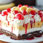 Layered banana cake