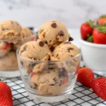 Edible chocolate chip cookie dough for one