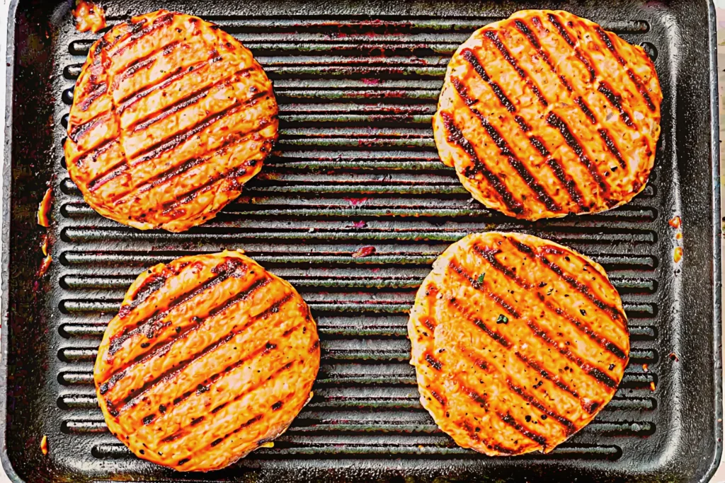 Grilled Ground Chicken Burgers