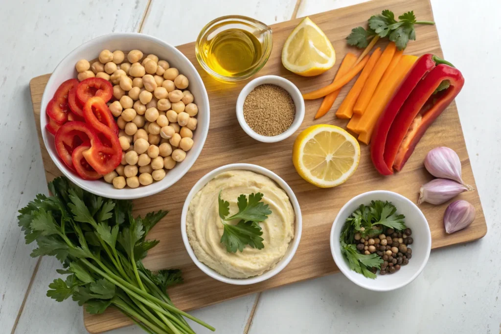 Gluten-Free Hummus Trio
