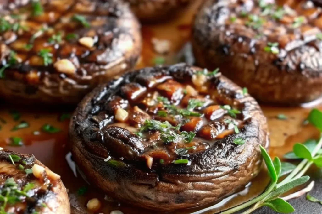 Grilled Portobello Mushrooms with Herbs