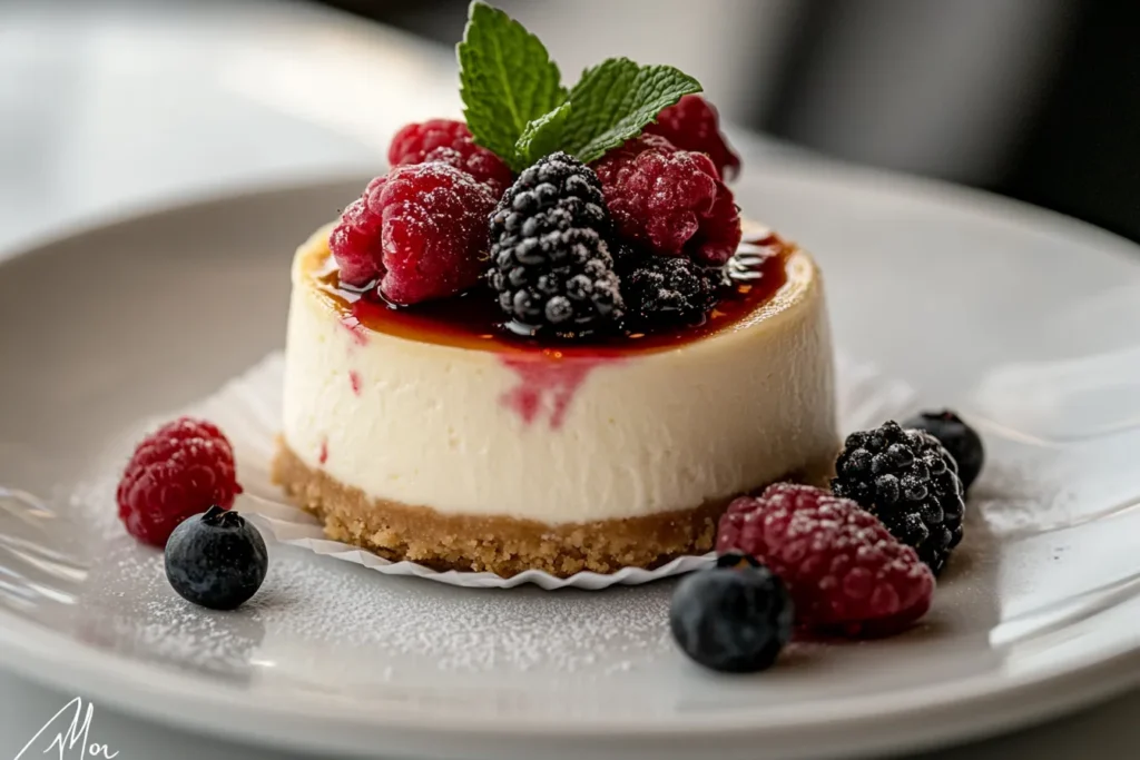 Mini No-Crust Cheesecakes