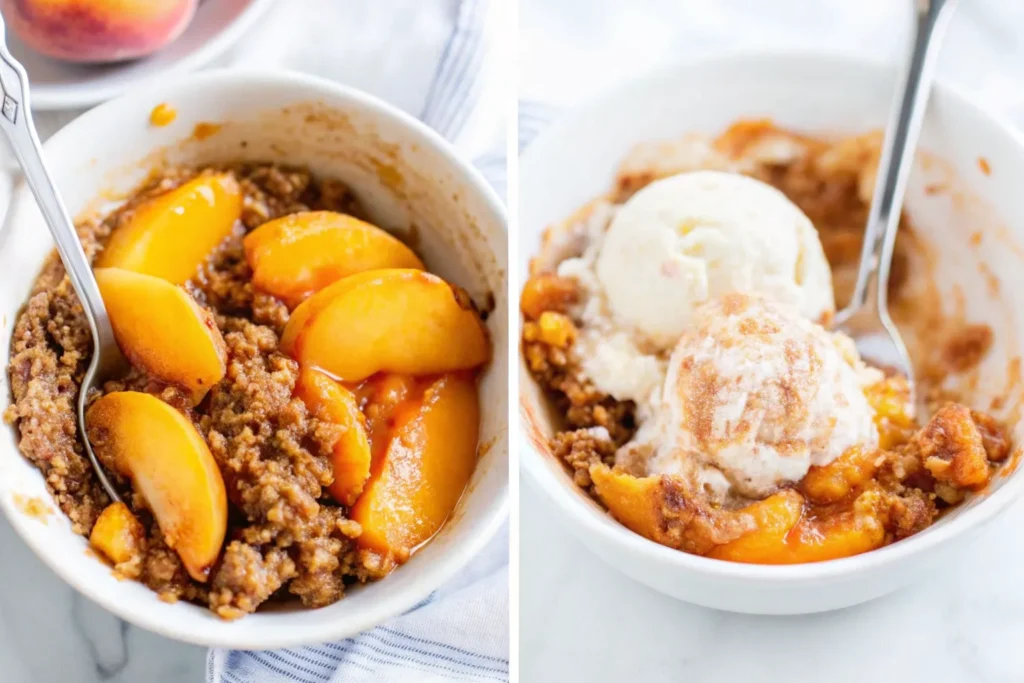 Peach Crisp: The Ultimate Comfort Dessert That Brings Summer Home 7 Delicious homemade Peach Crisp with golden topping and fresh peaches