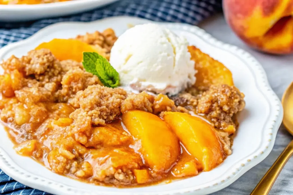 Peach Crisp: The Ultimate Comfort Dessert That Brings Summer Home 4 peach-crisp