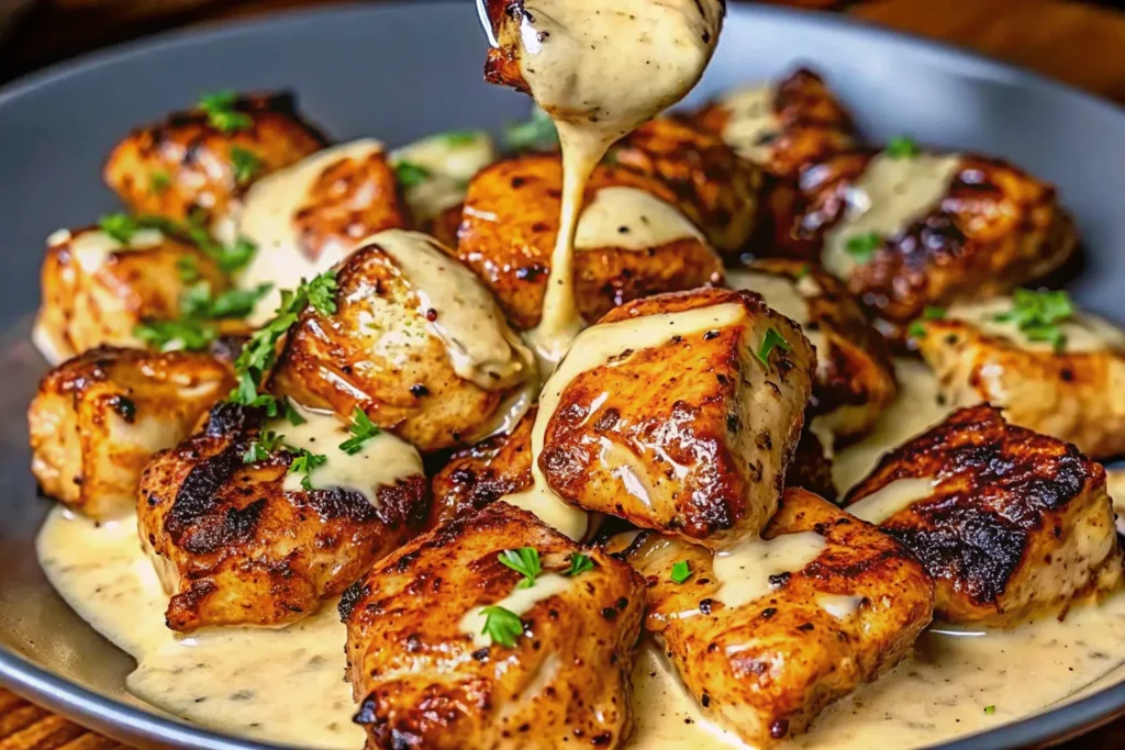 Grilled Chicken Bites with Creamy Garlic Sauce: A Juicy Bite of Comfort 7 Grilled Chicken Bites with Creamy Garlic Sauce
