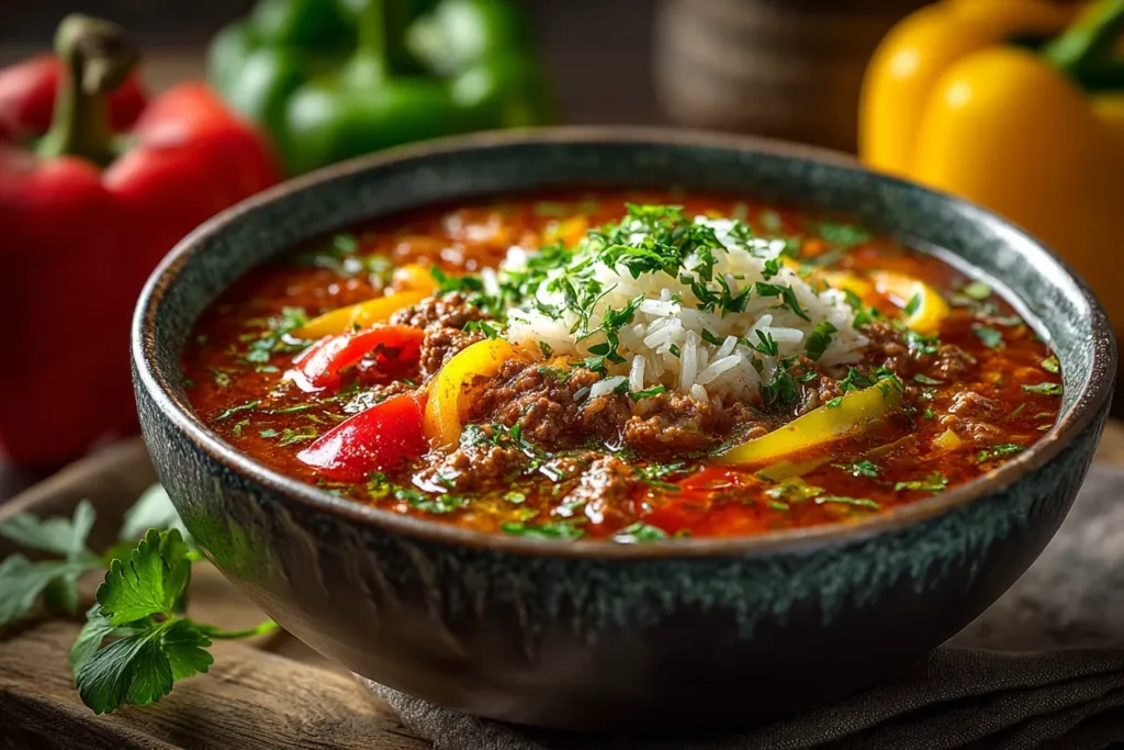 Stuffed Pepper Soup Recipe for Cozy Comfort