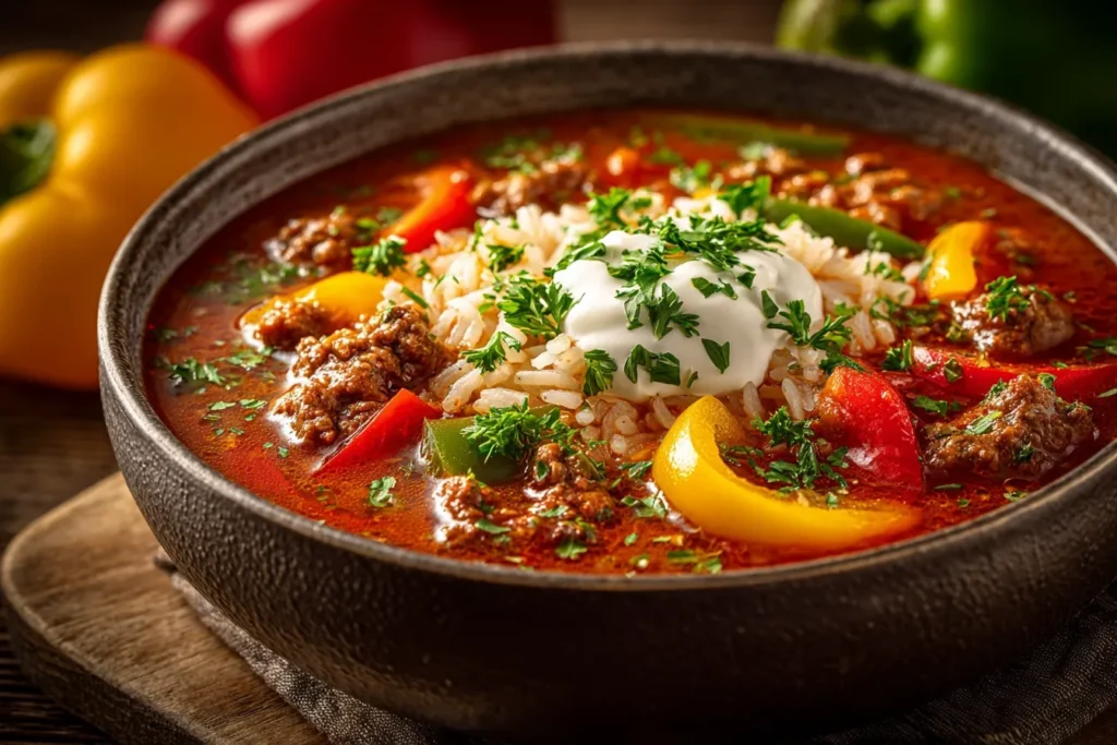 Stuffed Pepper Soup Recipe for Cozy Comfort
