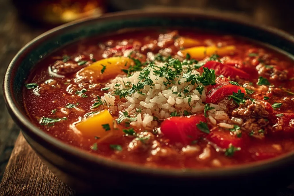 Stuffed Pepper Soup Recipe for Cozy Comfort