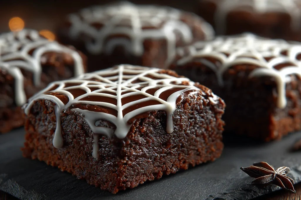 Spider Web Brownies Recipe: Fun and Spooky Halloween Treat 6 Spider Web Brownies Recipe: Spooky Halloween Dessert