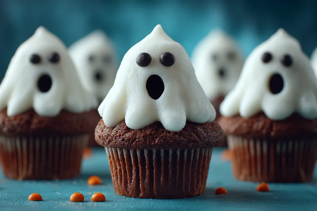 Ghost Cupcakes Recipe: Spooky and Fun Halloween Dessert 7 Ghost Cupcakes Recipe: Spooky Halloween Party Treat