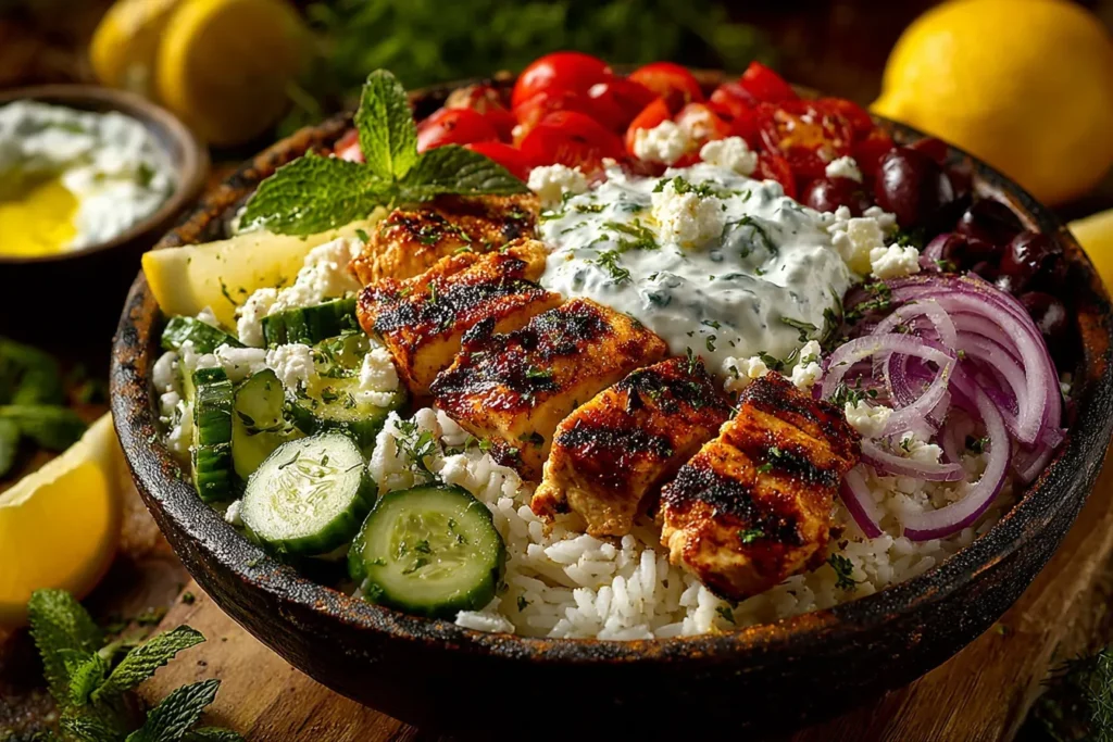 Greek Chicken Souvlaki Bowls: Fresh, Flavorful, and Easy to Love 6 Greek Chicken Souvlaki Bowls – Easy, Fresh Mediterranean Dinner