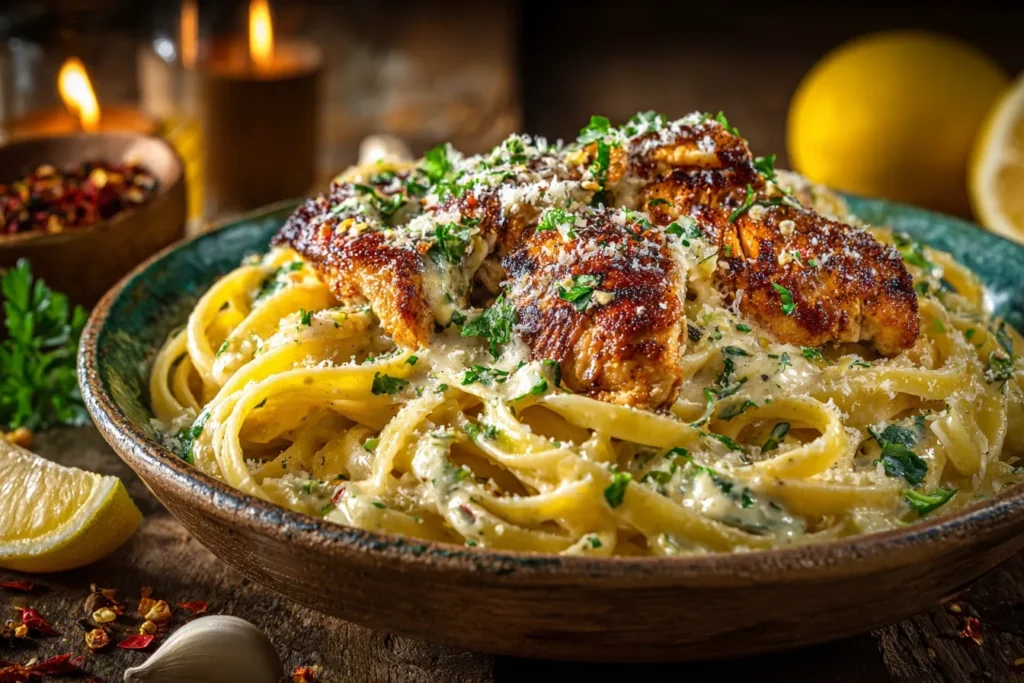 Garlic Cajun Chicken Cheesy Linguine: Comfort Food with a Kick 9 Garlic Cajun Chicken Cheesy Linguine – Creamy, Spicy, Delicious