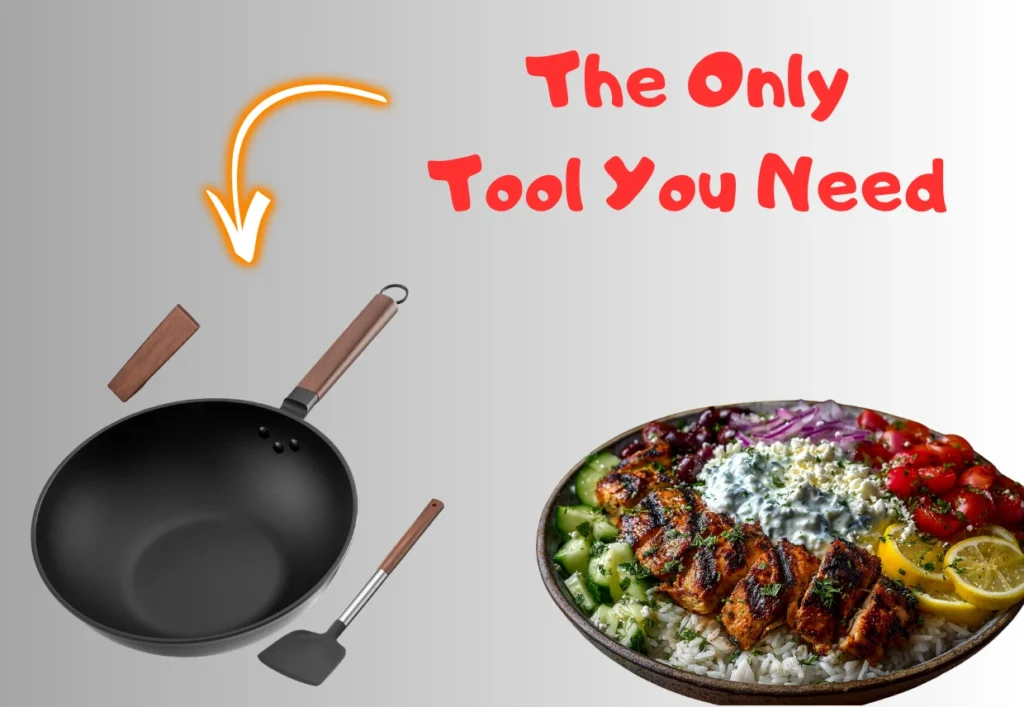 Greek Chicken Souvlaki Bowls: Fresh, Flavorful, and Easy to Love 7 Amazon Basics 3-Piece Wok & Skillet Set