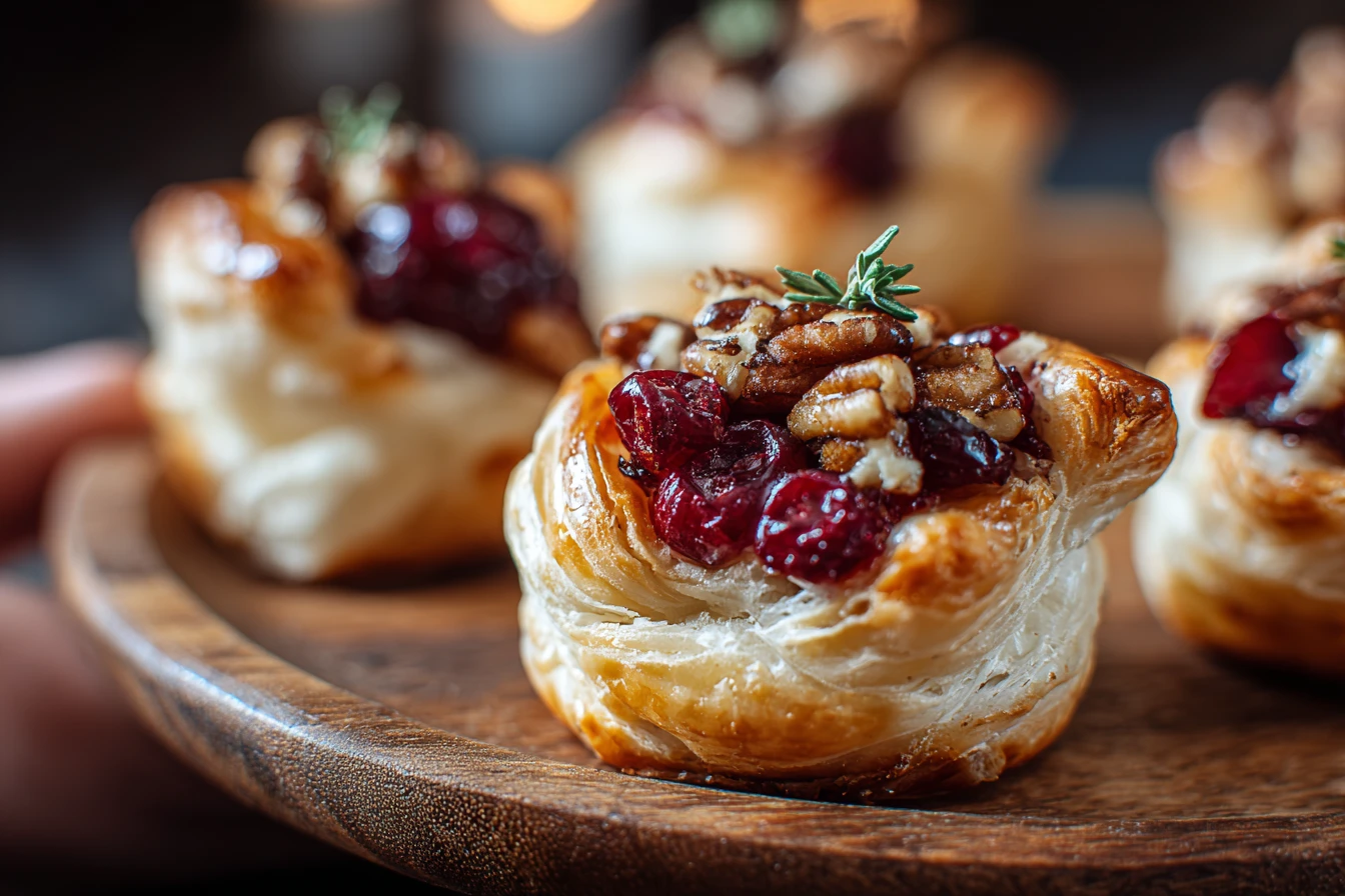 Baked Cranberry Brie Bites