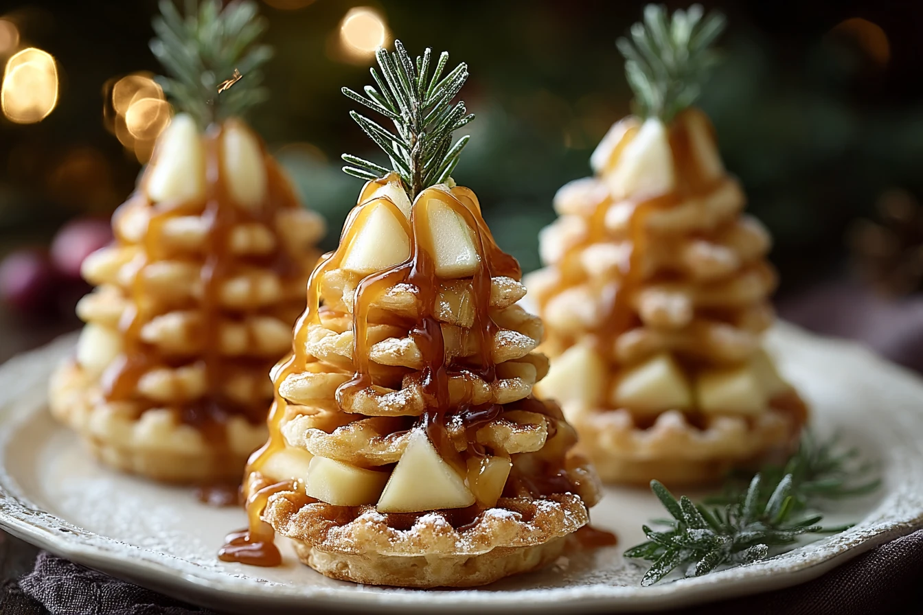 Caramel Apple Brie Tartlets Recipe Christmas Tree Tartlets With Brie How To Make Apple Brie Tartlets Caramel Apple And Bri...