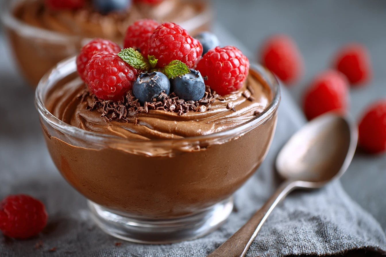 Chocolate Avocado Mousse Recipe Low-carb Chocolate Avocado Dessert Healthy Chocolate Avocado Mousse Vegan Chocolate Avocad...