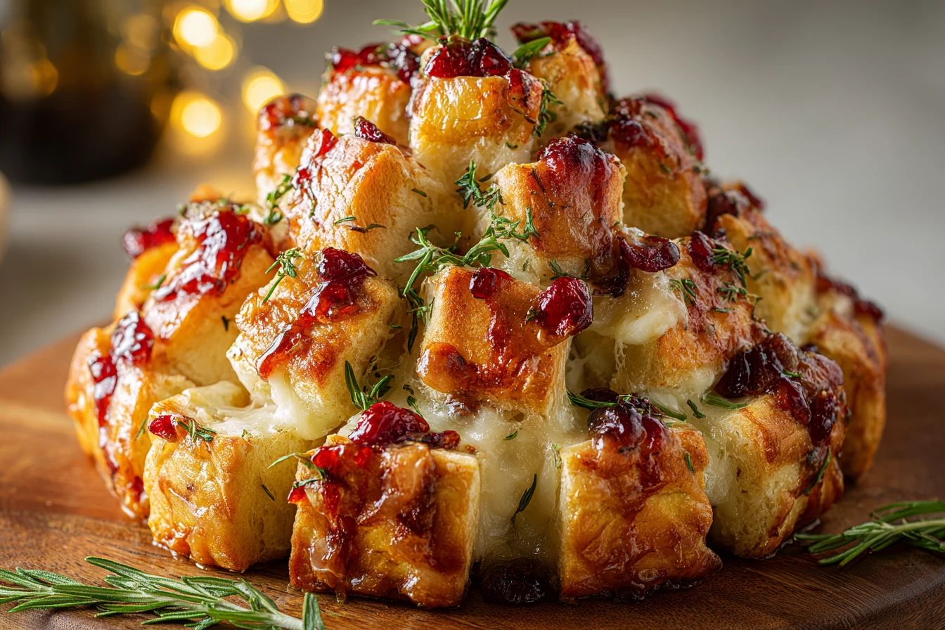 Cranberry & Brie Pull‑Apart Bread Tree: A Festive & Savory Holiday Treat 3 Cranberry Brie Pull Apart Bread Recipe Festive Cranberry Brie Bread Tree Savory Holiday Bread Ideas Cranberry Brie Appetiz...