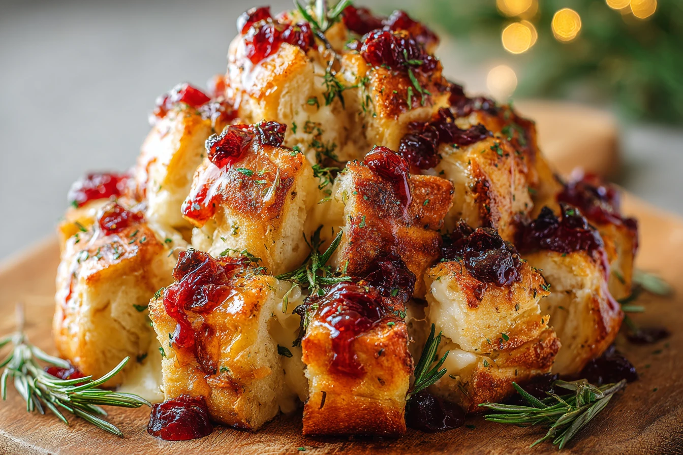 Cranberry & Brie Pull‑Apart Bread Tree: A Festive & Savory Holiday Treat 2 Cranberry Brie Pull Apart Bread Recipe Festive Cranberry Brie Bread Tree Savory Holiday Bread Ideas Cranberry Brie Appetiz...
