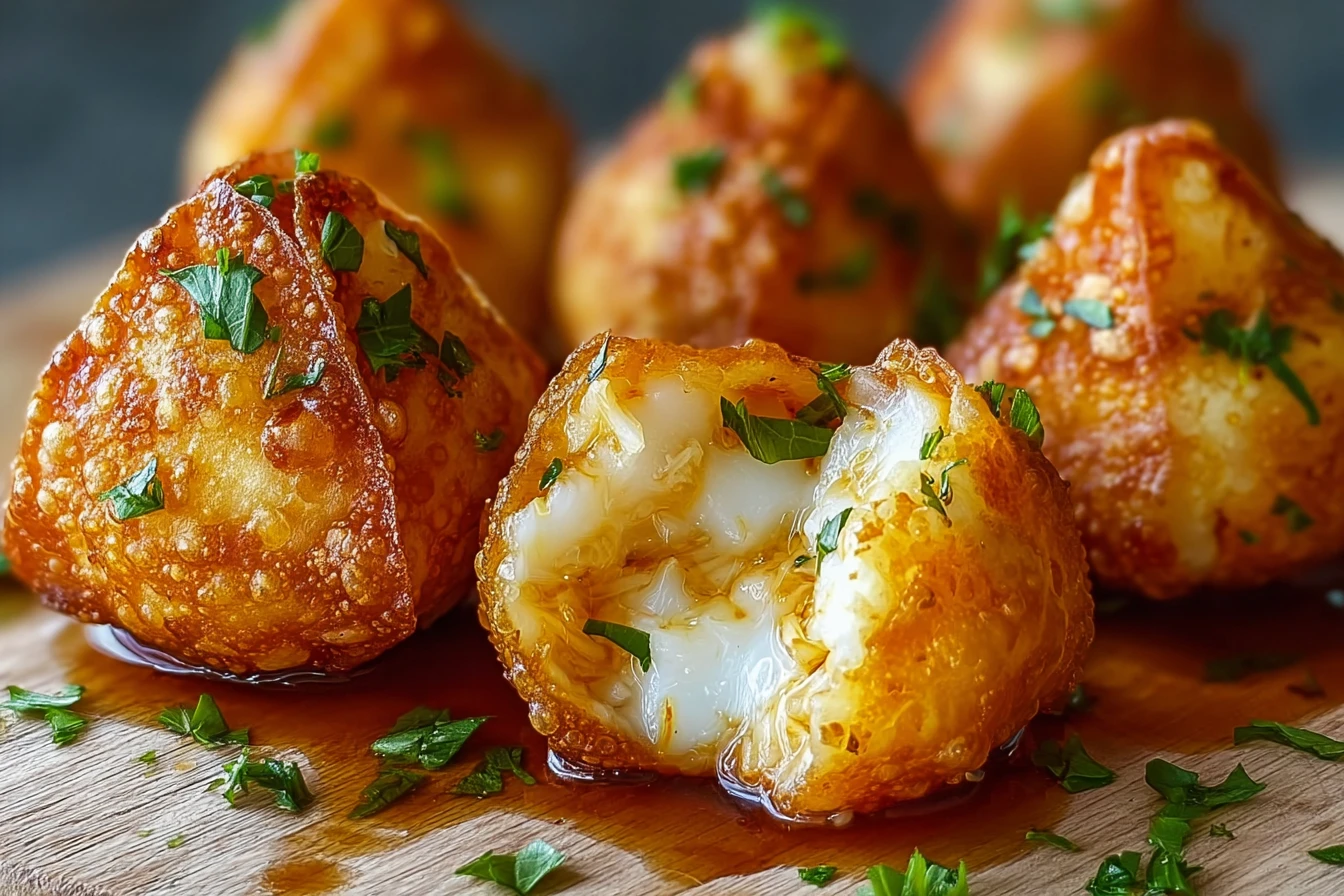 Easy Crab Rangoon Bombs Recipe Homemade Crab Rangoon Poppers Guide Quick Crab Rangoon Bites For Parties Delicious Party Ap...