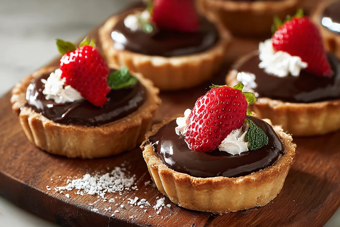 Easy Mini Chocolate Tart Recipe Quick Decadent Chocolate Tarts Homemade Chocolate Tartlets Under 30 Minutes Chocolate Mini...