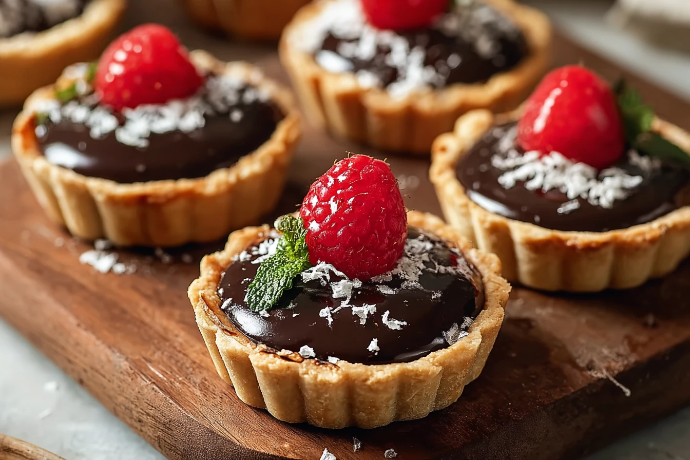 Easy Mini Chocolate Tart Recipe Quick Decadent Chocolate Tarts Homemade Chocolate Tartlets Under 30 Minutes Chocolate Mini...
