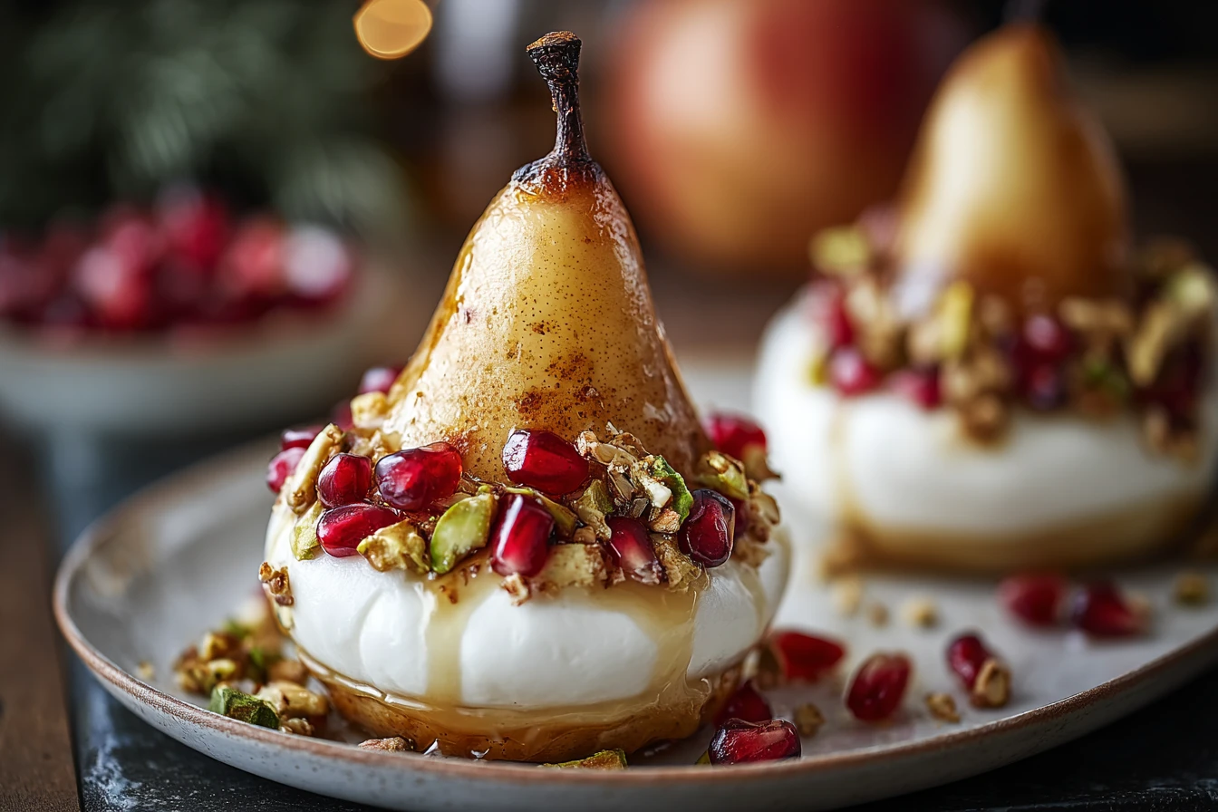 Golden Caramelized Pear Burrata Recipe Burrata And Caramelized Pear Appetizer How To Make Pear And Burrata Towers Carameli...