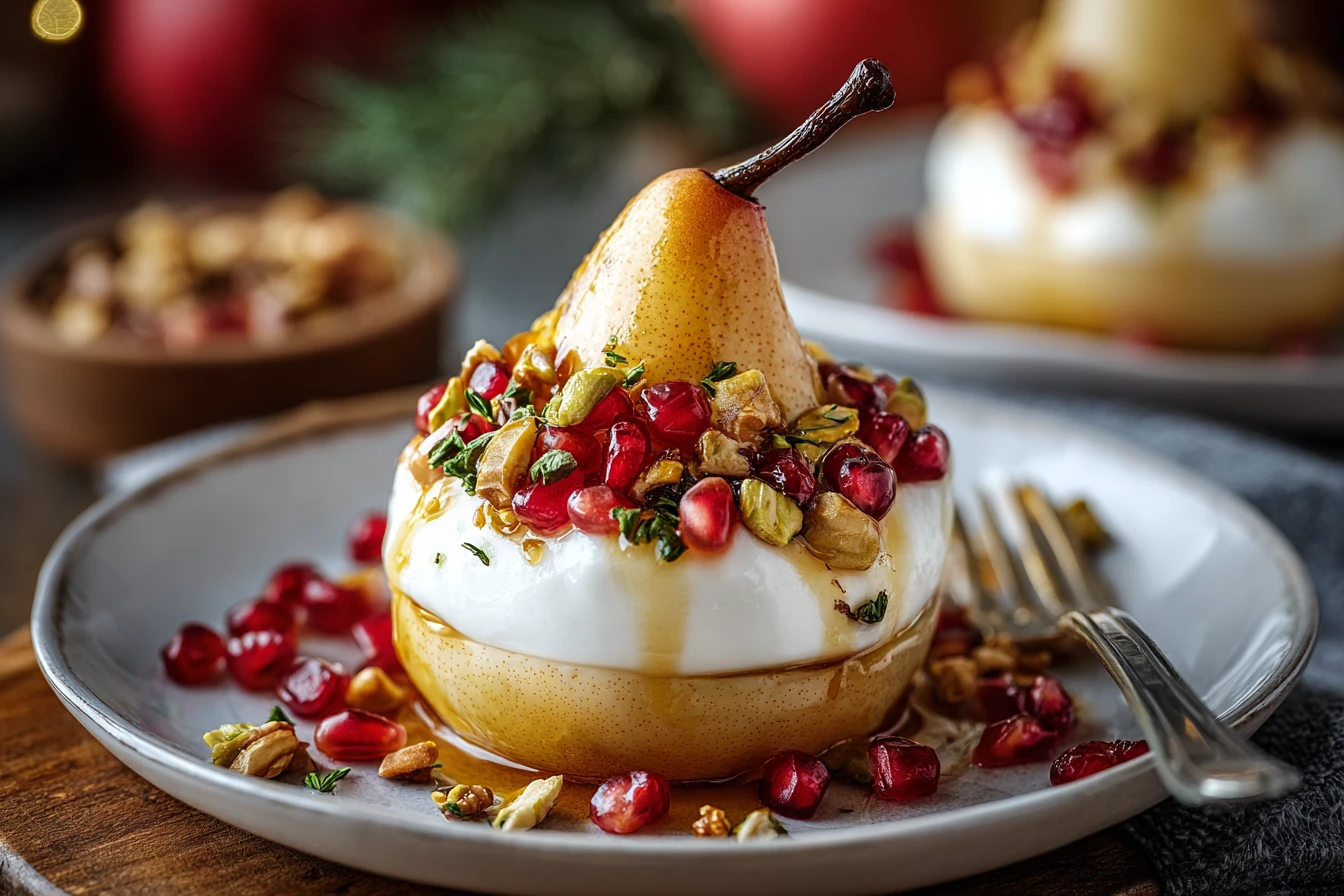 Golden Caramelized Pear Burrata Recipe Burrata And Caramelized Pear Appetizer How To Make Pear And Burrata Towers Carameli...