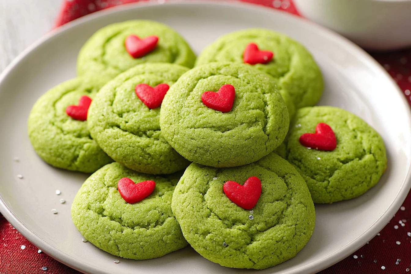 Grinch Sugar Cookies Recipe Easy Grinch Cookies For Christmas Homemade Grinch Holiday Cookies How To Make Green Sugar Cook...
