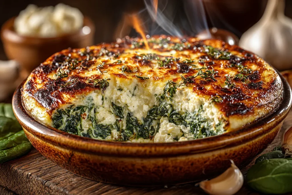 Spinach Feta Roasted Garlic Bake: A Cozy Family Recipe 7 5-Ingredient Spinach Feta Roasted Garlic Bake – Easy Comfort Food Recipe