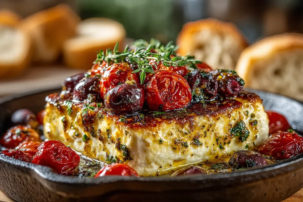 Best Mediterranean Baked Feta Recipe Healthy Baked Feta Appetizer Ideas Easy Baked Feta Appetizer Dishes Mediterranean Die...