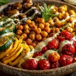 Healthy Roasted Veggie Chickpea Bowl