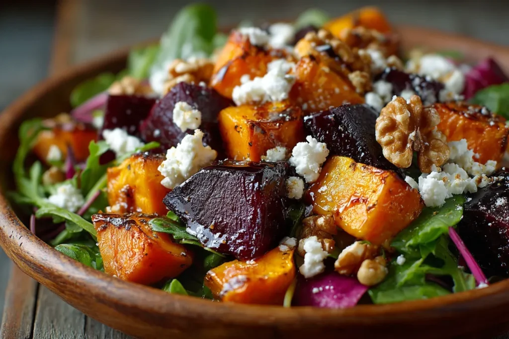 Roasted Beet Sweet Potato Salad: Vibrant, Nutritious & Full of Flavor