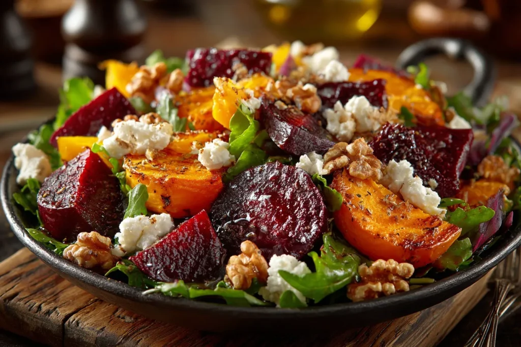 Roasted Beet Sweet Potato Salad: Vibrant, Nutritious & Full of Flavor