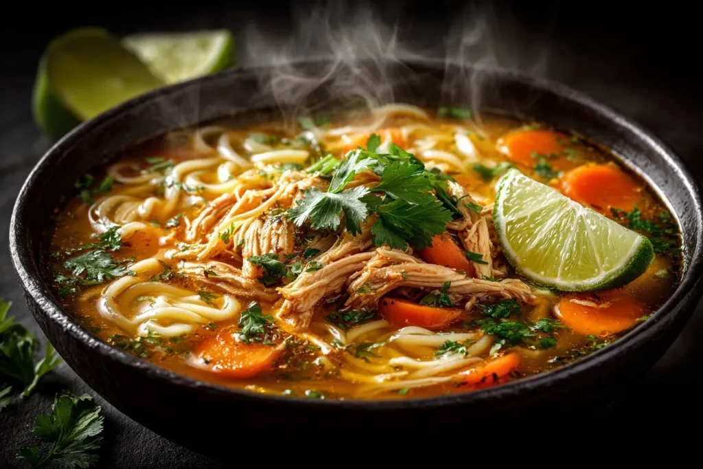 Aromatic Ginger Garlic Chicken Noodle Soup 7 Ginger Garlic Chicken Noodle Soup