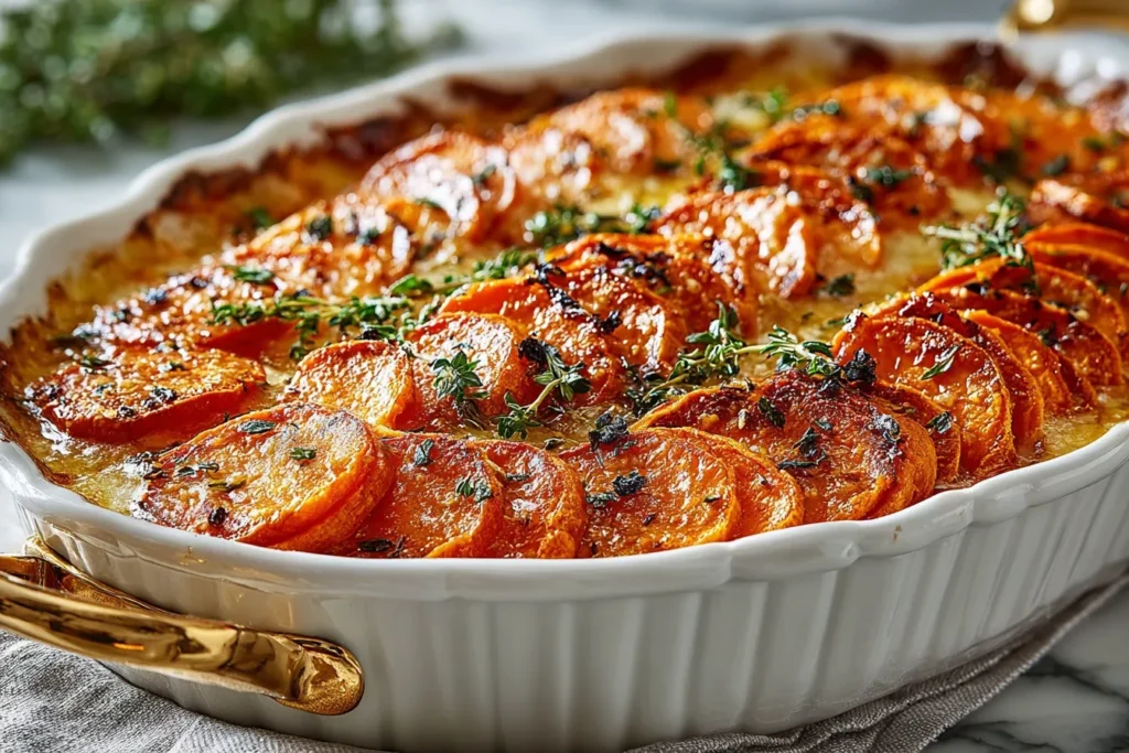 Garlic Butter Sweet Potato Bake (Family-Favorite, 5 Steps)