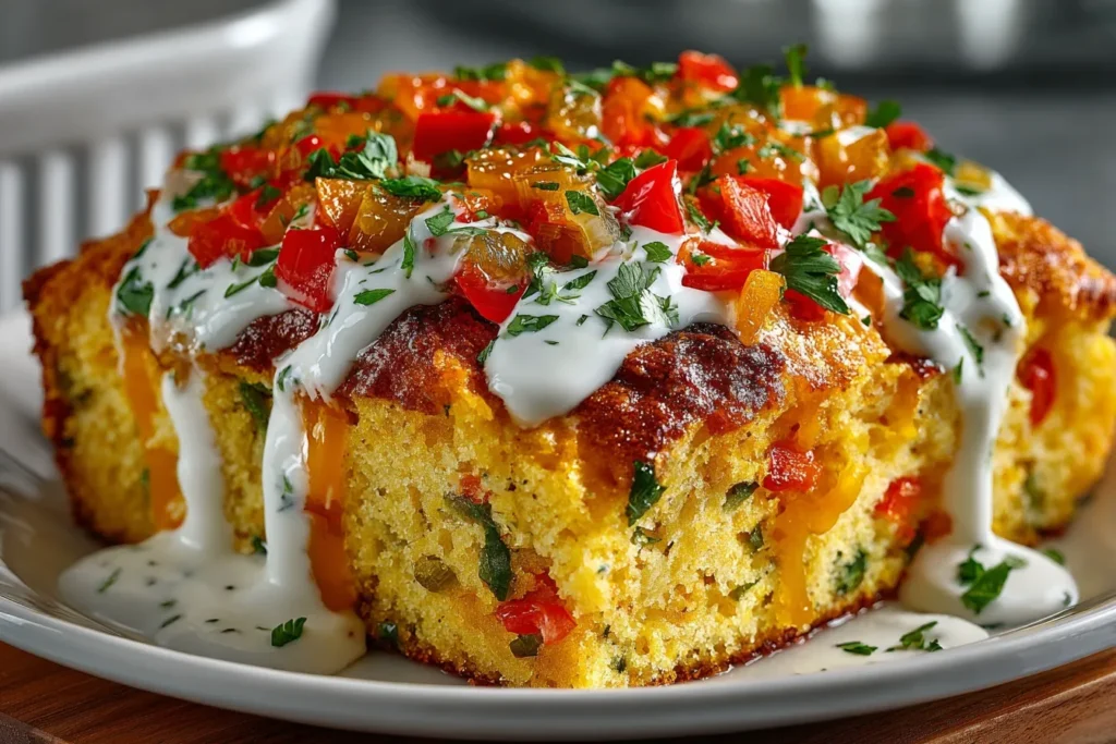 Loaded Cornbread Casserole