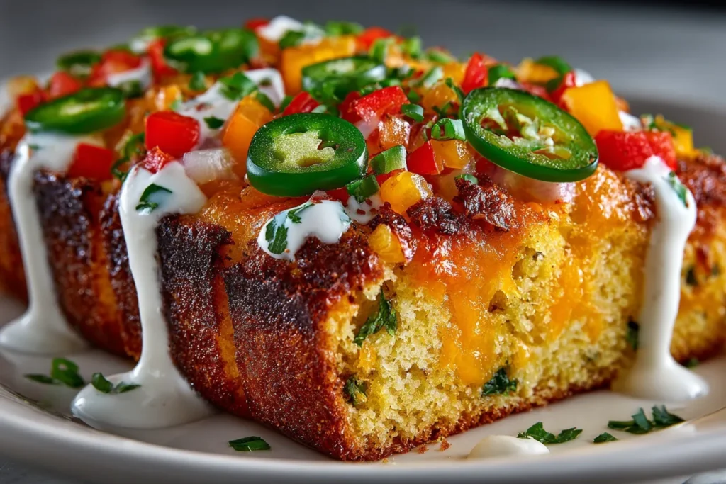 Loaded Cornbread Casserole