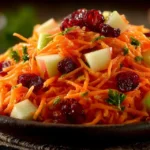 refreshing apple cranberry carrot salad