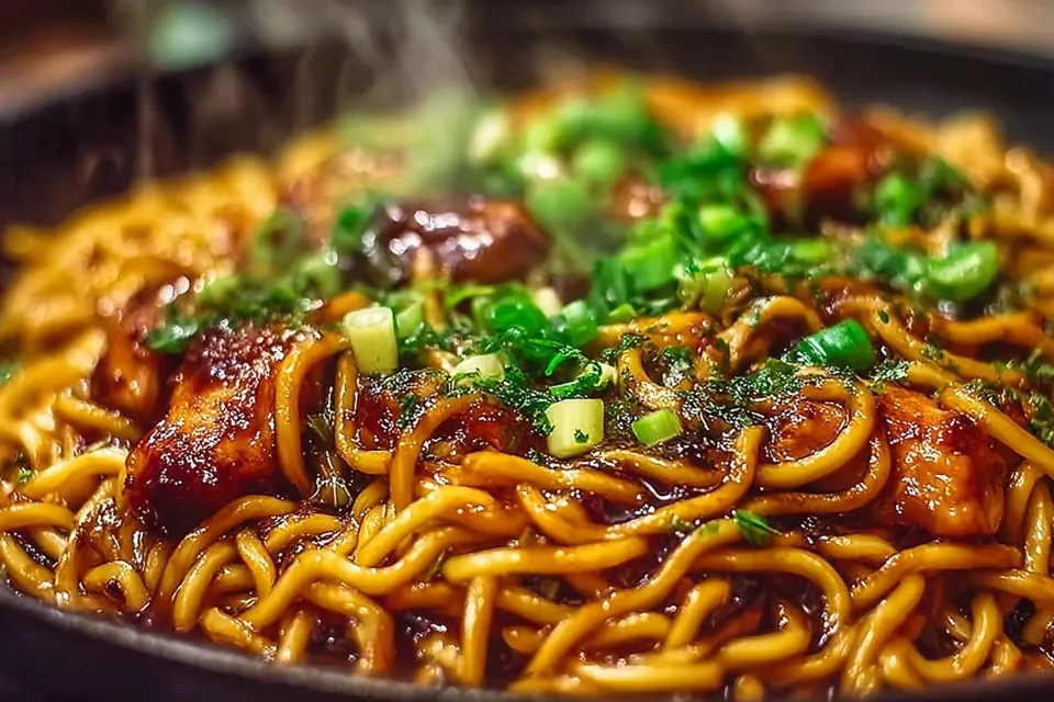 Sticky Garlic Chicken Noodles 6 Sticky Garlic Chicken Noodles – Easy, Flavorful & Irresistible