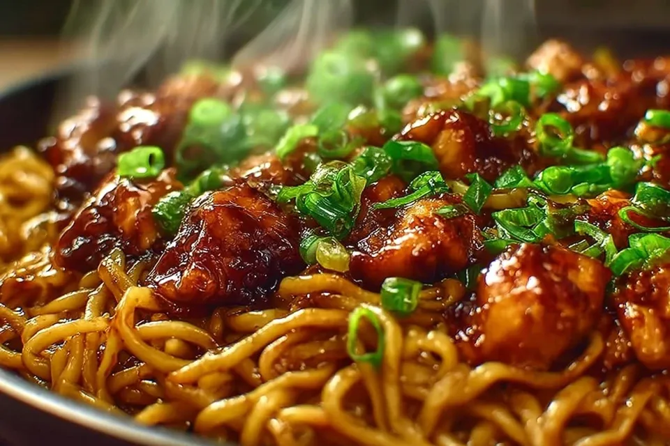 Sticky Garlic Chicken Noodles 8 Sticky Garlic Chicken Noodles – Easy, Flavorful & Irresistible
